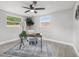 Inviting office space with natural light, a ceiling fan, and a peaceful ambiance at 6804 Tierra Verde St, Port Richey, FL 34668
