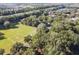 Aerial shot of neighborhood park with baseball and soccer field at 6918 Potomac Cir, Riverview, FL 33578