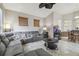Spacious living room with comfortable seating and tiled floors at 6918 Potomac Cir, Riverview, FL 33578