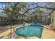 View of screened in pool with patio furniture at 6918 Potomac Cir, Riverview, FL 33578