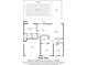 Detailed floor plan showcasing the layout of the home, including the primary bedroom, kitchen, and living room at 9909 San Mateo Way, Port Richey, FL 34668
