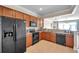 The cozy kitchen has modern appliances and lots of natural light at 10217 Westpark Preserve Blvd, Tampa, FL 33625