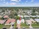 Aerial view showcasing this home's position in a well-maintained neighborhood at 10387 Majestic Dr, Largo, FL 33774