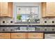 Kitchen sink with stainless steel fixtures, and a window that offers natural lighting at 10387 Majestic Dr, Largo, FL 33774