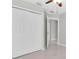 Hallway leading to a bedroom, featuring a large closet at 11617 Colony Lake Dr, Tampa, FL 33635