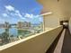 Scenic view of the water and surrounding condo buildings from the condo's hallway at 4725 Cove Circle # 908, St Petersburg, FL 33708
