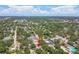 An aerial view showcases the home's location within a leafy neighborhood, highlighting its proximity to local amenities at 601 75Th St N, St Petersburg, FL 33710