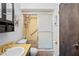 Bathroom with a vanity, toilet, walk-in shower, and a medicine cabinet above the sink at 802 Antler Ct, Brandon, FL 33511