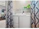 Laundry room with new appliances and storage at 802 Antler Ct, Brandon, FL 33511