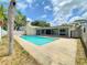 Enjoy the backyard swimming pool with a spacious patio, perfect for entertaining and relaxation at 8630 134Th St, Seminole, FL 33776
