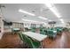 Spacious community room featuring hardwood floors, tables, and seating, perfect for gatherings at 1109 Pine Ridge W Cir # C1, Tarpon Springs, FL 34688