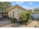 View of backyard, showing mature plantings, brick pavers, and patio at 11125 117Th St, Seminole, FL 33778