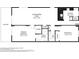 Detailed floor plan showcases a spacious layout with a living/dining area, two bedrooms, and a balcony at 14401 Gulf Blvd # 106, Madeira Beach, FL 33708