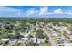 An aerial view of the residential area, highlighting the community's lush landscape and water features at 2066 High Ridge Dr, Clearwater, FL 33763