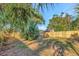 Well-maintained backyard featuring lush green grass and a secure wooden fence at 243 45Th N St, St Petersburg, FL 33713