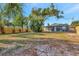 View of the spacious backyard featuring a well-maintained lawn and wooden fence at 243 45Th N St, St Petersburg, FL 33713