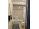 Modest bathroom featuring a shower-tub combo with a blue-and-grey bird-themed shower curtain at 3512 16Th E St, Bradenton, FL 34208