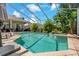 Beautiful screened-in pool and spa area surrounded by lush landscaping at 4530 Roanoak Way, Palm Harbor, FL 34685
