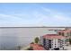 Expansive aerial view of the community overlooking the waterfront, showcasing the beautiful buildings, and serene surroundings at 6265 Sun Blvd # 1203, St Petersburg, FL 33715