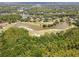 Scenic aerial shot of a golf course, showcasing the serene ponds, lush greens, and the surrounding natural landscape at 9047 Quail Creek Dr, Tampa, FL 33647