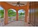 Balcony with decorative columns offering neighborhood views at 920 Symphony Isles Blvd, Apollo Beach, FL 33572