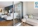 Spacious living room open to a patio at 9700 Starkey Rd # 325, Seminole, FL 33777