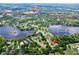 Aerial view showcasing the property's proximity to Browns Lake, Moss Lake, and nearby shopping on Dale Mabry Hwy at 1025 Reading Rd, Lutz, FL 33558