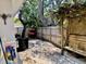 A backyard featuring a pergola, privacy fence, brick pavers and landscaping at 14530 Apache Ave, Largo, FL 33774