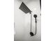 Modern shower with a rainfall shower head and handheld sprayer against white tiled walls at 1794 Santa Barbara Dr, Dunedin, FL 34698
