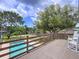 Spacious backyard with a refreshing pool, perfect for outdoor enjoyment and relaxation at 1902 Rebecca Rd, Lutz, FL 33548
