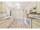 Functional kitchen featuring white cabinets and tile flooring at 2227 Brevard Ne Rd, St Petersburg, FL 33704