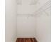 Empty closet with wire shelving and hardwood floors at 2901 Laurel Meadow Ct, Plant City, FL 33566