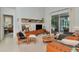 Inviting living room with a sliding glass door, modern furniture, and an open layout at 3821 Turkey Oak Dr, Valrico, FL 33596
