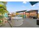 Beautiful backyard features a hot tub, above ground pool, outdoor bar, and gazebo at 4570 67Th N St, St Petersburg, FL 33709