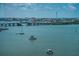 Expansive water view featuring boats and a bridge, creating a vibrant coastal scene at 4750 Cove Cir # 1001, St Petersburg, FL 33708