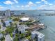 Aerial view of the bay, and condo with scenic views of the city and waterfront at 500 N Osceola Ave # 811, Clearwater, FL 33755