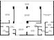 Floor plan with dimensions, noting living room, balcony, bedrooms, baths and laundry at 500 N Osceola Ave # 811, Clearwater, FL 33755