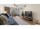 Comfortable living area with stylish furnishings, open layout to dining and staircase at 5100 Burchette Rd # 2702, Tampa, FL 33647