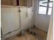 Unfinished basement featuring dirty floor and cinder blocks at 5600 9Th N Ave, St Petersburg, FL 33710
