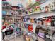 Well-organized pantry with wire shelving, maximizing storage space for groceries and household items at 7034 Emerald Spring Loop, New Port Richey, FL 34653