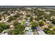Aerial perspective showing the property’s proximity to community amenities in a well-established neighborhood at 11110 105Th Ave, Largo, FL 33778