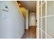 Inviting entryway showcasing tile flooring, neutral walls, a staircase, and a glass-paned door at 1531 Ember Ln, Tarpon Springs, FL 34689
