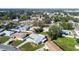 The aerial shot displays the residence in a tranquil neighborhood setting at 1701 62Nd S Ter, St Petersburg, FL 33712