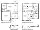 Detailed floor plan showcasing the layout of the home's first and second floors with labeled rooms and dimensions at 1703 Tahitian Sunrise Dr, Plant City, FL 33565