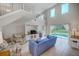 Comfortable living room with pool access and lots of natural light at 2424 Caraway Dr, Venice, FL 34292