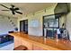 Covered patio wet bar with seating, beer tap and beverage chilling system at 2435 Edgewater Falls Dr, Brandon, FL 33511