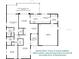 Floor plan featuring spacious rooms, indoor laundry, screened lanai and backyard space at 2608 Camille Dr, Palm Harbor, FL 34684