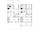 Detailed floor plan showcasing the layout of the first and second floors at 3114 W Granada St, Tampa, FL 33629
