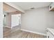 Hallway next to the kitchen with new floors and neutral wall color at 3515 41St S Ter # 224, St Petersburg, FL 33711