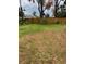 View of the grass backyard with wood fence at 5281 Venetian Ne Blvd, St Petersburg, FL 33703